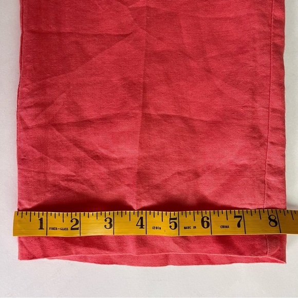 Vintage Willi Smith Coral Linen Pants Size 10 - Picture 8 of 8